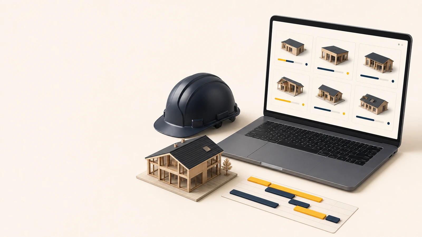 iPlanner PRO-dashboard för byggföretag med flera projekt