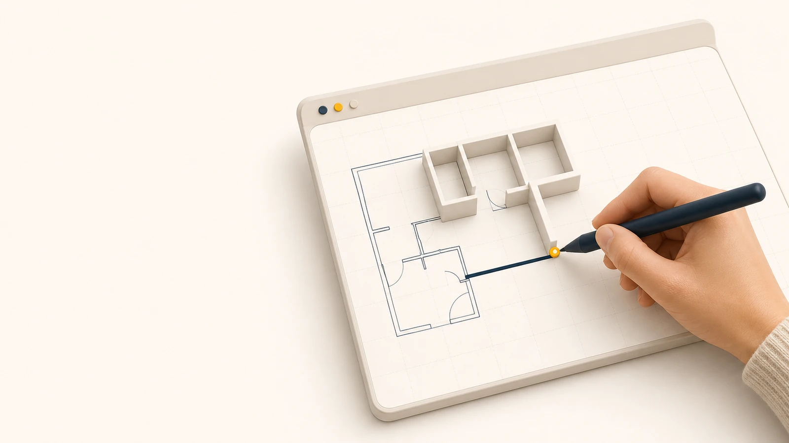 Prova iPlanner gratis – rita en planritning i webbläsaren